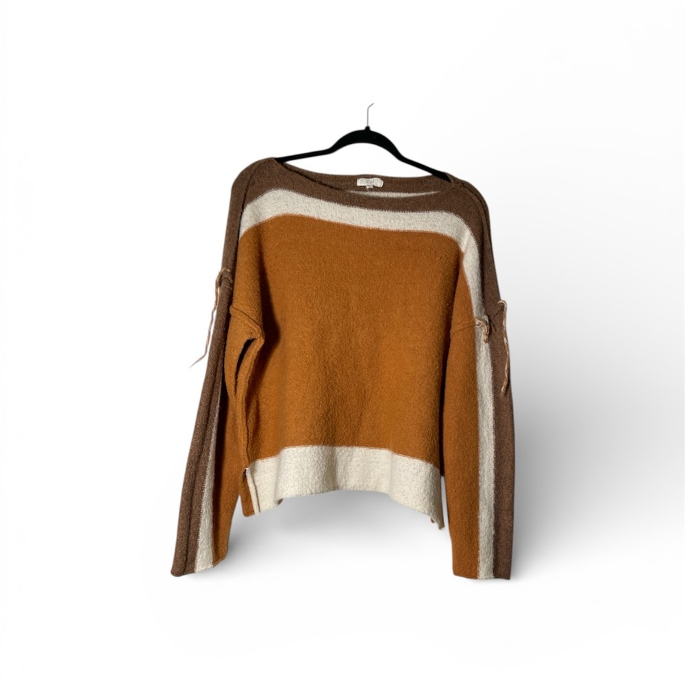 Women's Easel Colorblock Sweater Tassels Size Small